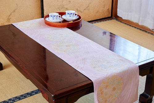 【西陣織】 山口成織物 唐織 シルク テーブルランナー