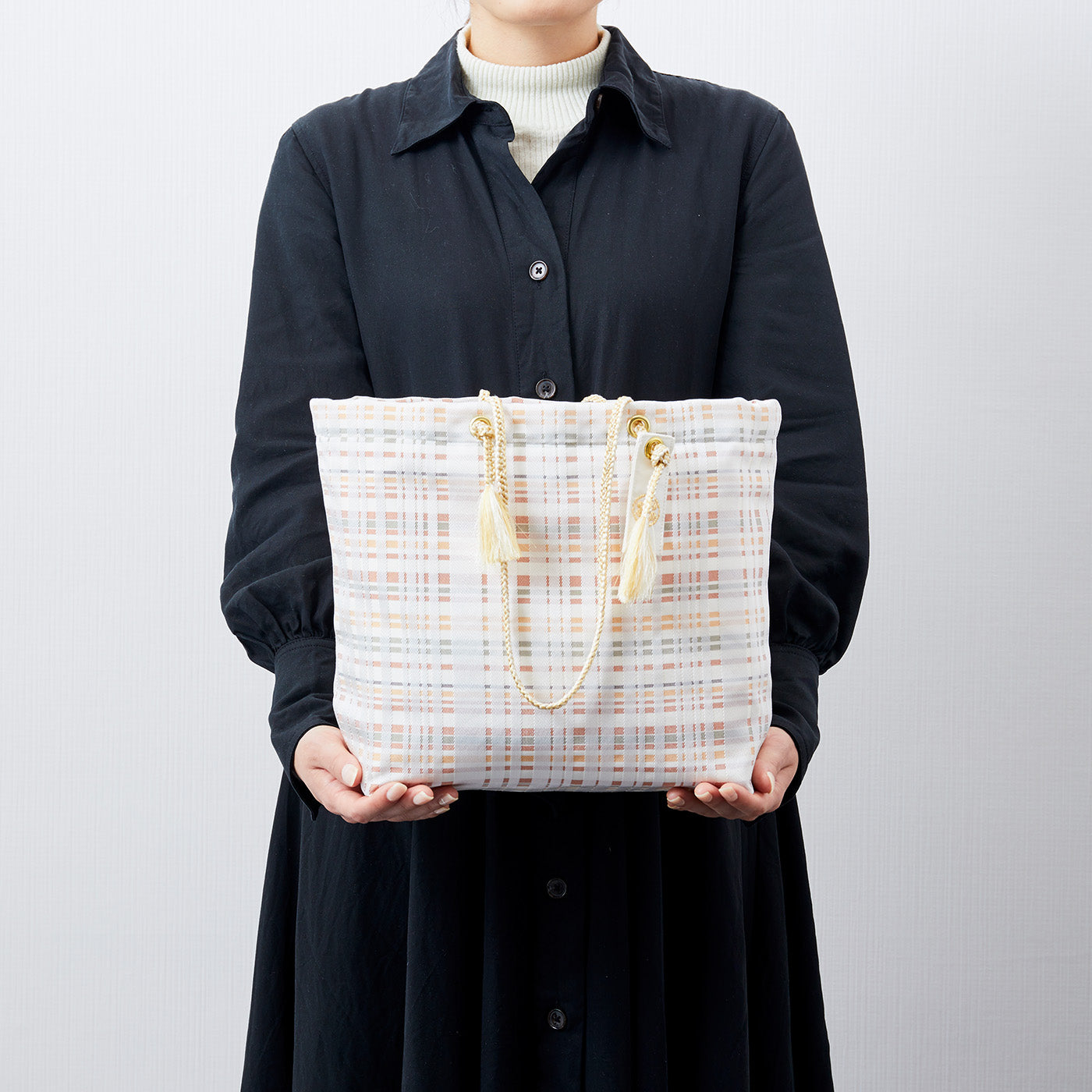 【西陣織】山口成織物 シルク１００%  ミニトートバッグ
